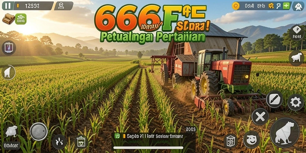 Tampilan gameplay 666FF yang menarik di dunia pertanian.
