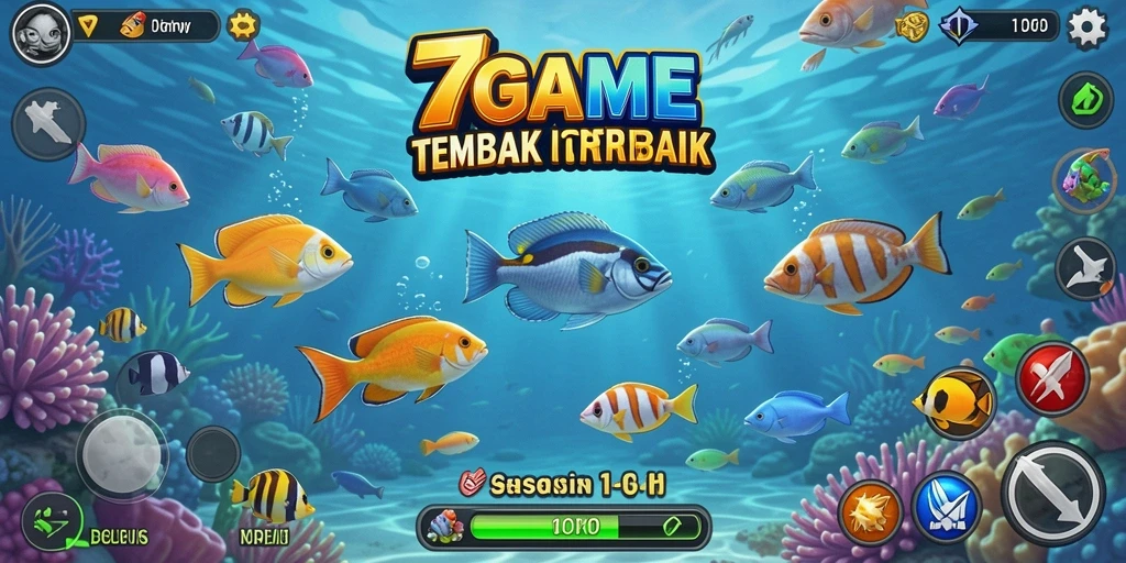 Tampilan gameplay seru dan penuh warna di 7GAME.