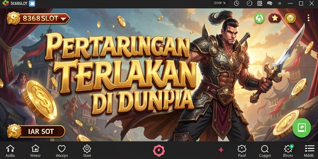 Tampilan gameplay 8368SLOT yang menampilkan pertarungan seru.