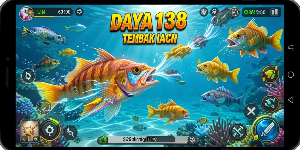 Tampilan gameplay menarik dari game Tembak Ikan DAYA138.
