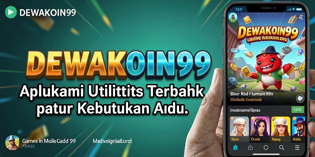 Tampilan antarmuka DEWAKOIN99 menunjukkan fitur-fitur utilitas yang memudahkan penggunaan.