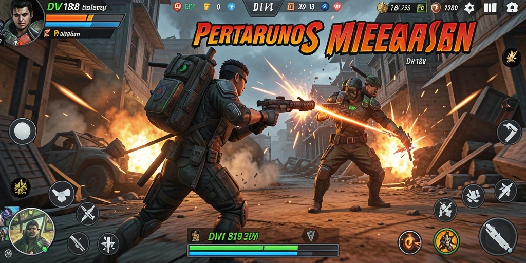 Tampilan seru dari gameplay DV188 yang menegangkan.