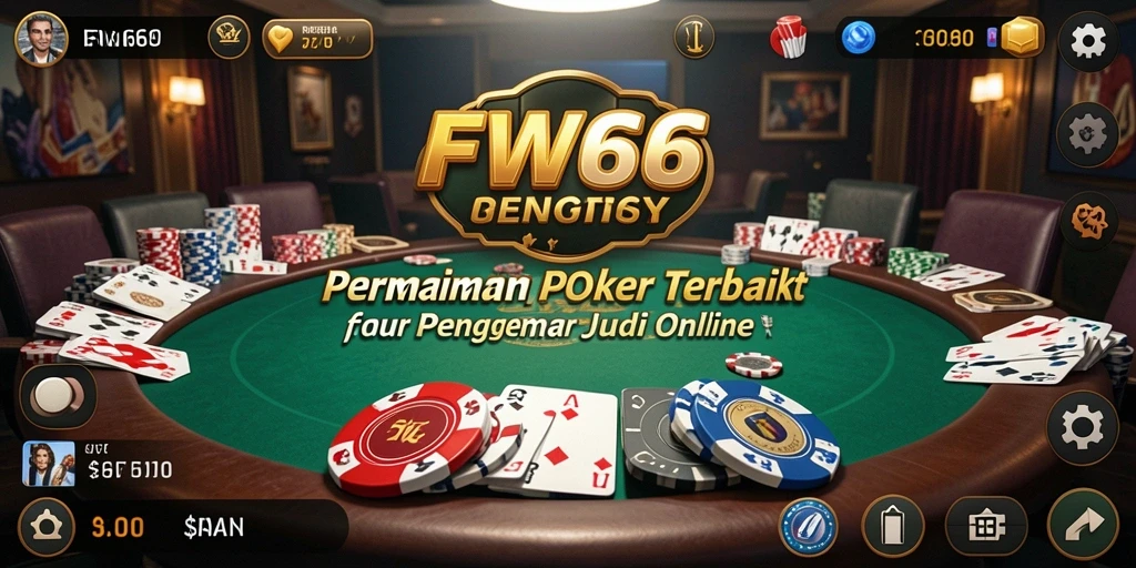 Tampilan permainan Poker yang menarik di FW66.