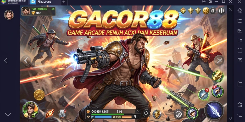 Tampilan gameplay GACOR88 yang penuh aksi dan tantangan.