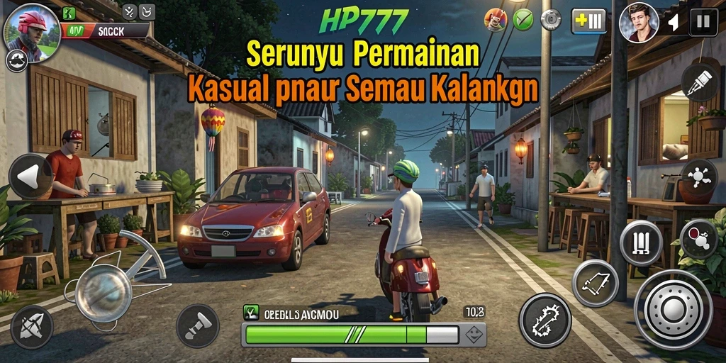 Tampilan gameplay seru dan interaktif dari HP777.