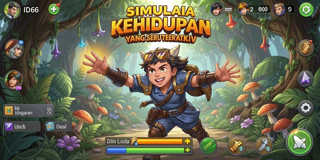Screenshot permainan ID66 menunjukkan aksi seru dalam simulasi kehidupan.