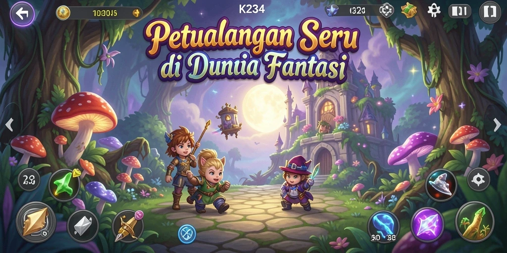Gameplay K234 yang menggugah semangat di dunia petualangan.