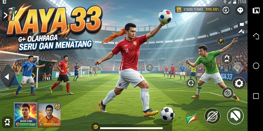 Tampilan gameplay KAYA33 dengan aksi olahraga yang seru.