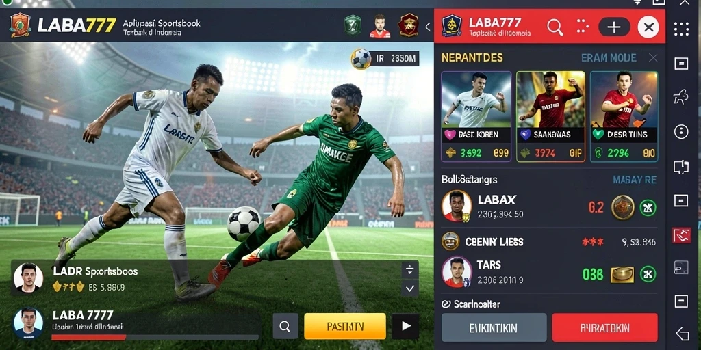 Tampilan gameplay LABA777 dengan pilihan taruhan yang menarik.