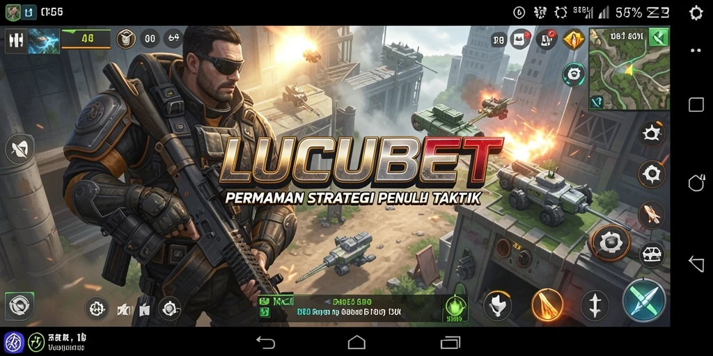 Tampilan gameplay menegangkan dalam LUCUBET yang penuh strategi.