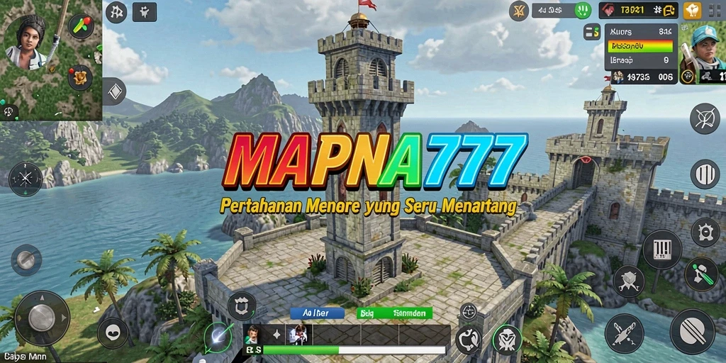 Gameplay seru menara pertahanan di MAPNA777.