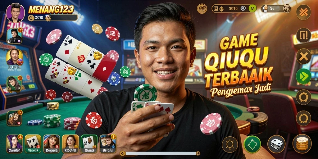 Tampilan gameplay dinamis dalam <strong>MENANG123</strong> Kartu QiuQiu yang seru.