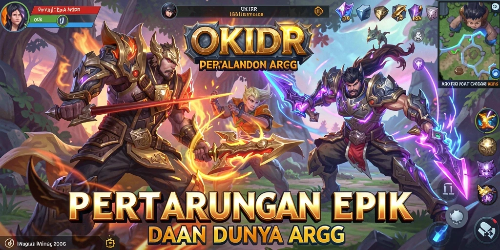 Tampilan gameplay seru dari OKIDR dalam dunia ARPG yang menakjubkan.