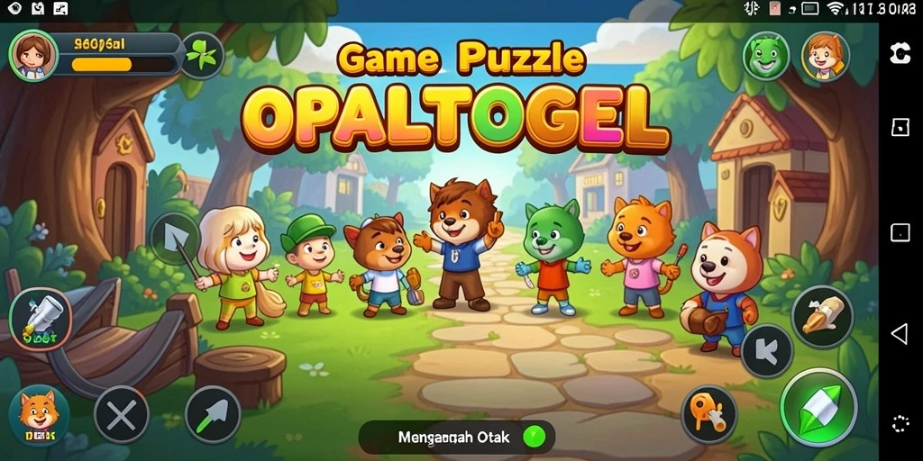 Tampilan gameplay menarik dan menantang OPALTOGEL dengan berbagai puzzle.
