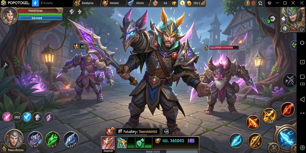 Tampilan menarik dari gameplay MMORPG di POPOTOGEL.
