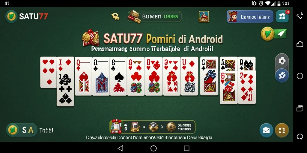 Tangkapan layar gameplay SATU77 yang menampilkan aksi seru Domino.
