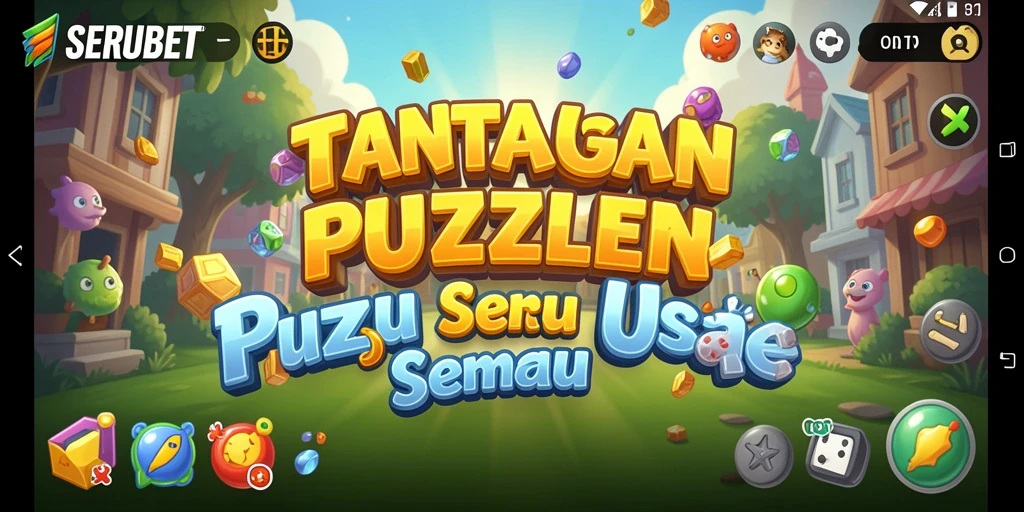 Tampilan seru dari gameplay SERUBET yang menantang