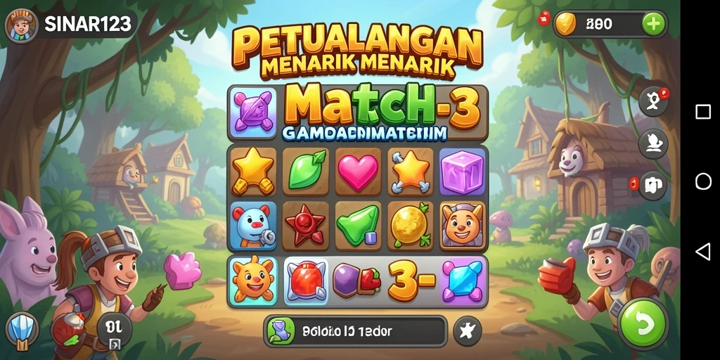 Tampilan menarik dan gameplay seru dalam SINAR123.