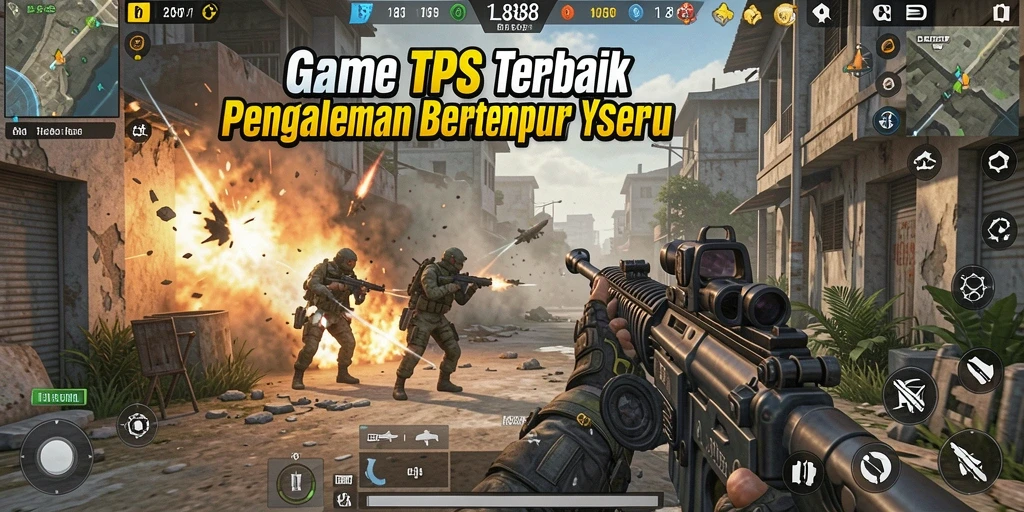 Screenshot SL888 menampilkan aksi intens dalam gameplay TPS yang mendebarkan.