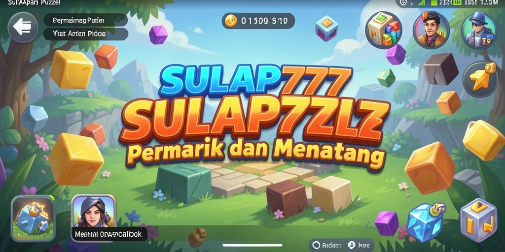 Tampilan gameplay puzzle yang seru dan menantang di SULAP777.