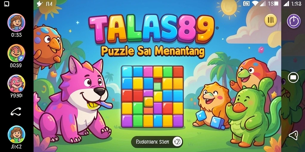 Screenshot gameplay <strong>TALAS89</strong> menunjukkan tantangan puzzle yang mengasah otak.