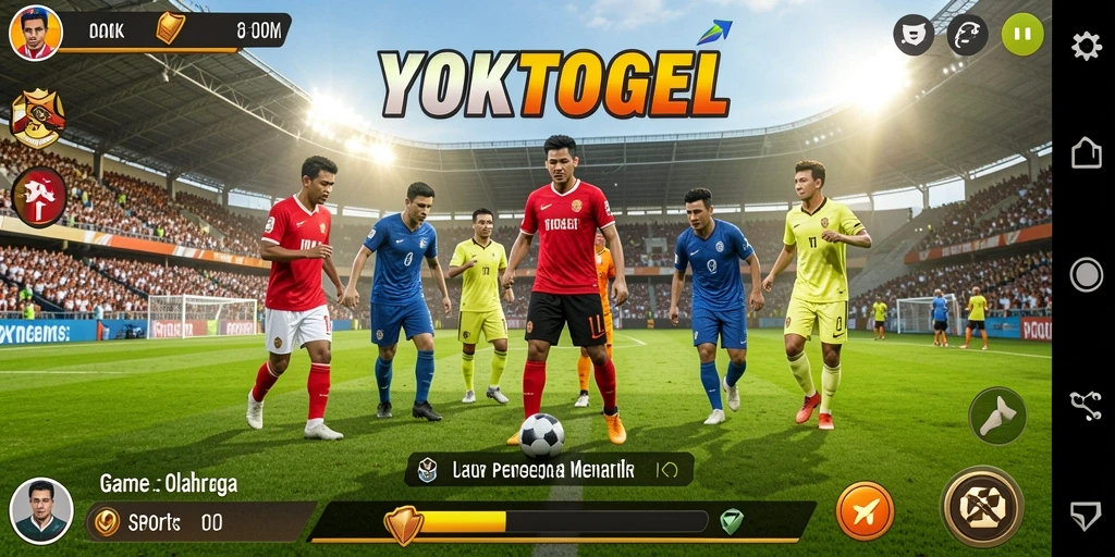 Tampilan gameplay seru YOKTOGEL di arena olahraga.